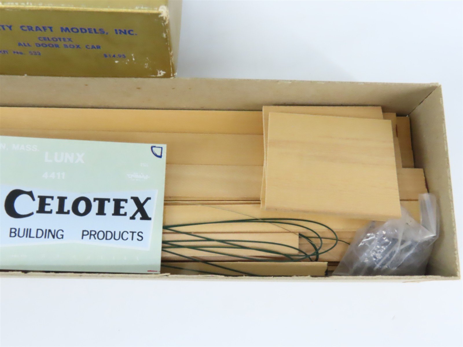 O 2-Rail Quality Craft Craftsman Kit #532 Undecorated Celotex All-Door Box Car