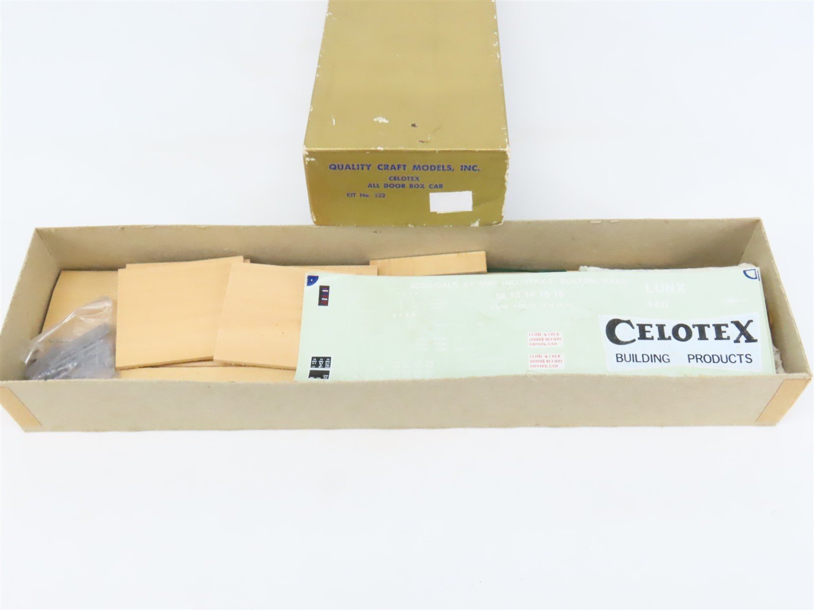 O 2-Rail Quality Craft Craftsman Kit #532 Undecorated Celotex All-Door Box Car