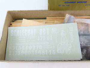 O Scale 2-Rail Quality Craft Kit #544 Undecorated Scalecoat 2-Bay Covered Hopper