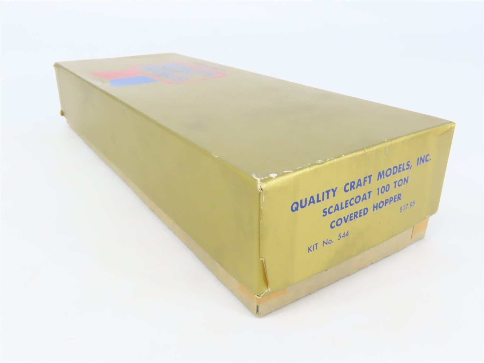 O Scale 2-Rail Quality Craft Kit #544 Undecorated Scalecoat 2-Bay Covered Hopper