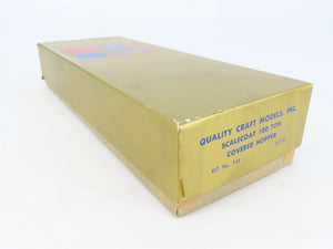 O Scale 2-Rail Quality Craft Kit #544 Undecorated Scalecoat 2-Bay Covered Hopper