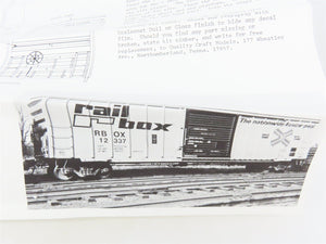 O 2-Rail Quality Craft Kit #539 Undecorated McCloud River Railbox-Style Box Car