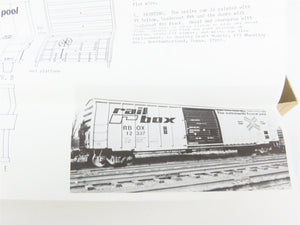 O 2-Rail Quality Craft Kit #539 Undecorated McCloud River Railbox-Style Box Car