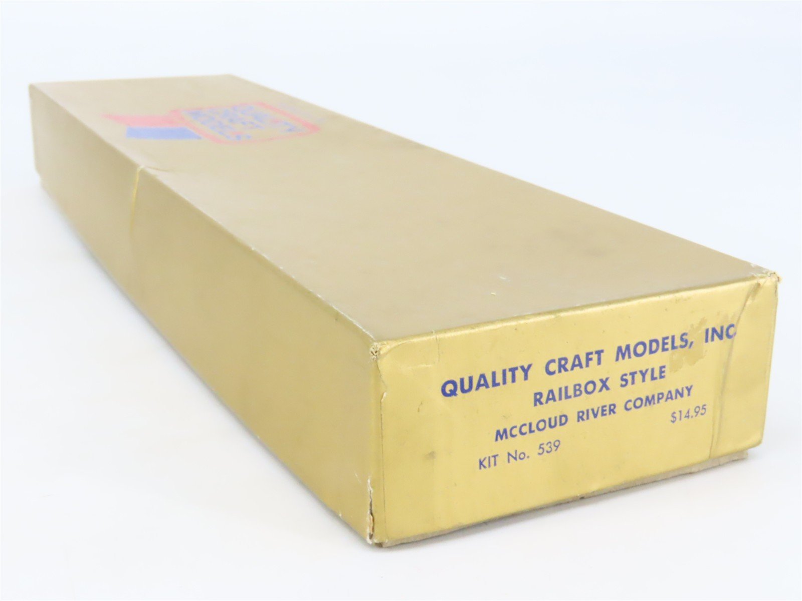 O 2-Rail Quality Craft Kit #539 Undecorated McCloud River Railbox-Style Box Car
