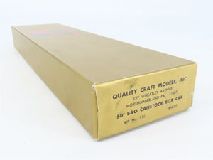O 2-Rail Quality Craft Craftsman Kit #510 Undecorated B&O 50' Canstock Box Car
