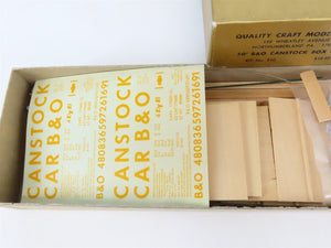 O 2-Rail Quality Craft Craftsman Kit #510 Undecorated B&O 50' Canstock Box Car