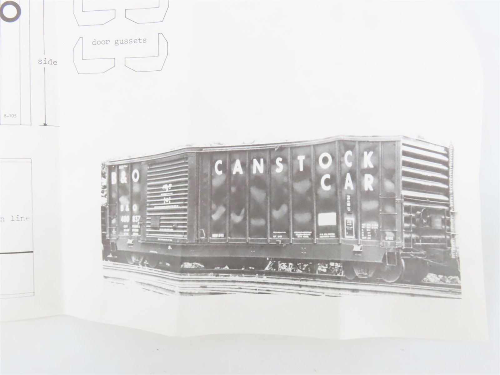 O 2-Rail Quality Craft Craftsman Kit #510 Undecorated B&O 50' Canstock Box Car