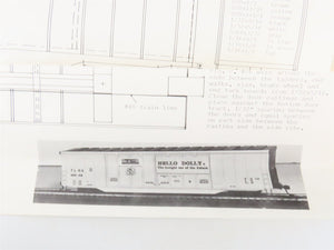 O Scale 2-Rail Quality Craft Kit #OT-4 Undecorated TLDX Hello Dolly 70' Box Car