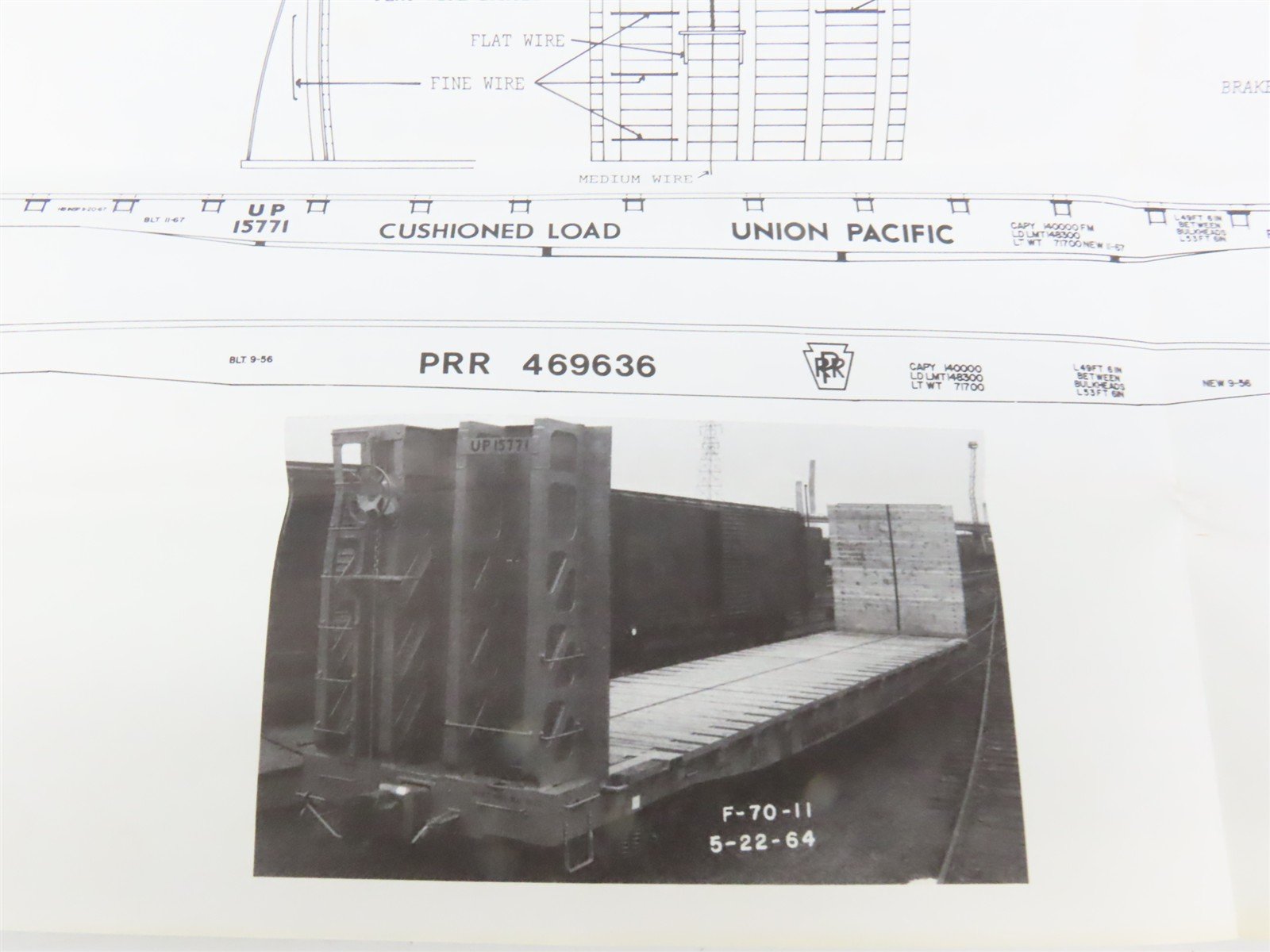 O Scale 2-Rail Quality Craft Craftsman Kit 547 Undecorated PRR Bulkhead Flat Car