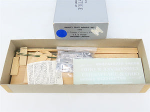 O 2-Rail Quality Craft Craftsman Kit Undecorated C&O Center Cupola Wood Caboose