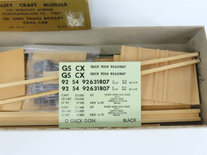O 2-Rail Quality Craft Kit #OC-2 Undecorated GSCX 50' Unit Train Rotary Coal Car