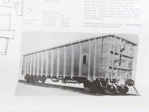 O 2-Rail Quality Craft Kit #OC-2 Undecorated GSCX 50' Unit Train Rotary Coal Car