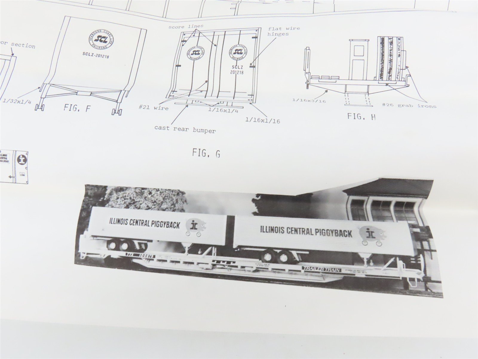 O 2-Rail Quality Craft Kit 548 Undecorated TTX 85' TOFC Flat Car w/ SCL Trailers