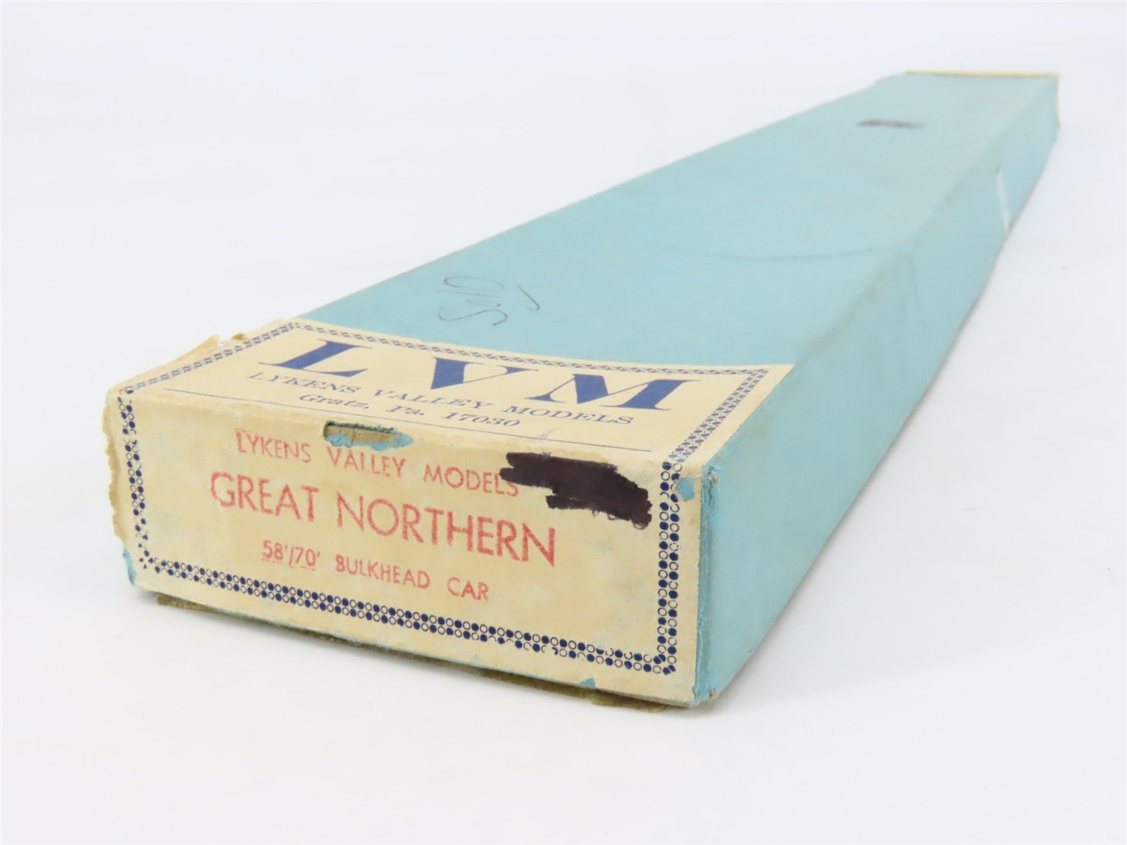 O 2-Rail Lykens Valley Craftsman Kit Undecorated GN 58'/70' Bulkhead Flat Car