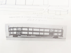 O 2-Rail Quality Craft Kit #OP-2 Undecorated TTX/ATSF 85' Tri-Level Auto Rack