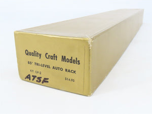 O 2-Rail Quality Craft Kit #OP-2 Undecorated TTX/ATSF 85' Tri-Level Auto Rack