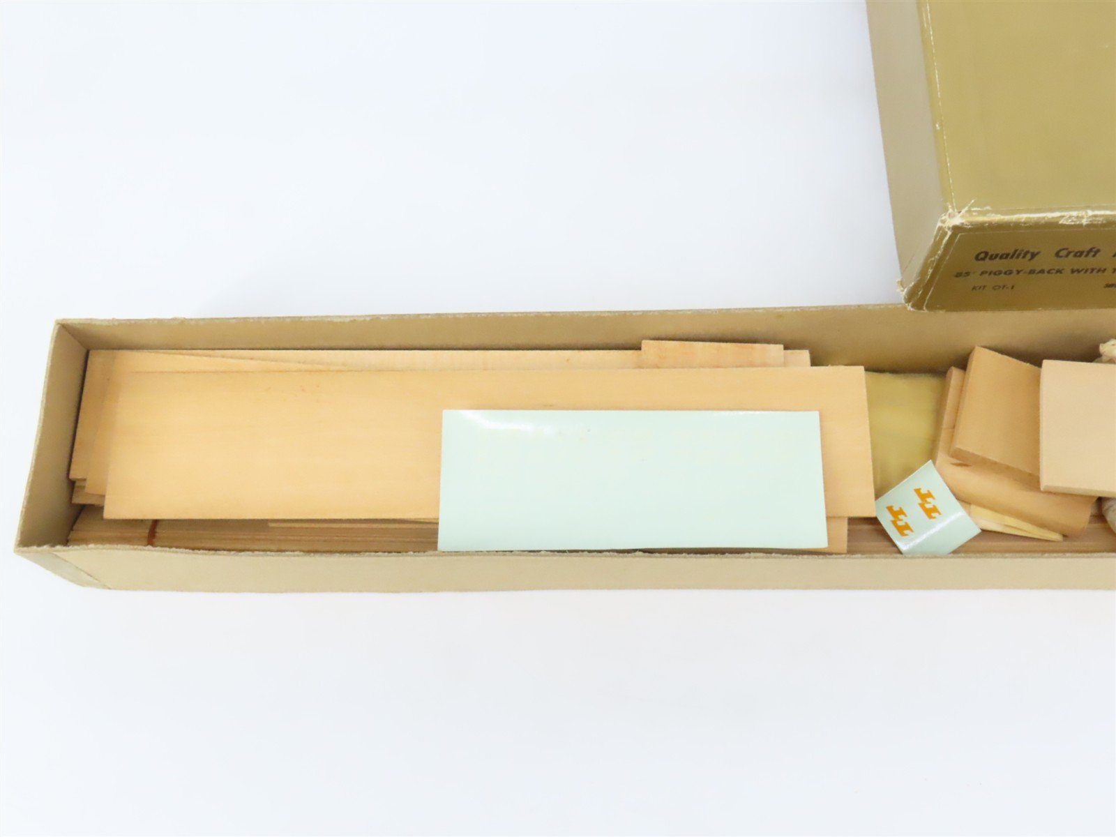 O 2-Rail Quality Craft Kit #OT-1 Undecorated TTX 85' TOFC Flat Car w/ Trailers
