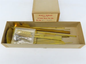 O 2-Rail Arvid L. Anderson BRASS Kit #W-1 Undecorated 2-Bay Peak-End Open Hopper