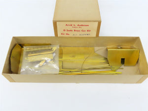 O 2-Rail Arvid L. Anderson BRASS Kit #R-1 Undecorated 2-Bay Peak-End Open Hopper