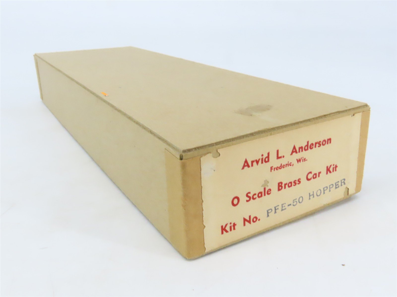 O Scale 2-Rail Arvid L. Anderson BRASS Kit #PFE-50 Undecorated 2-Bay Open Hopper