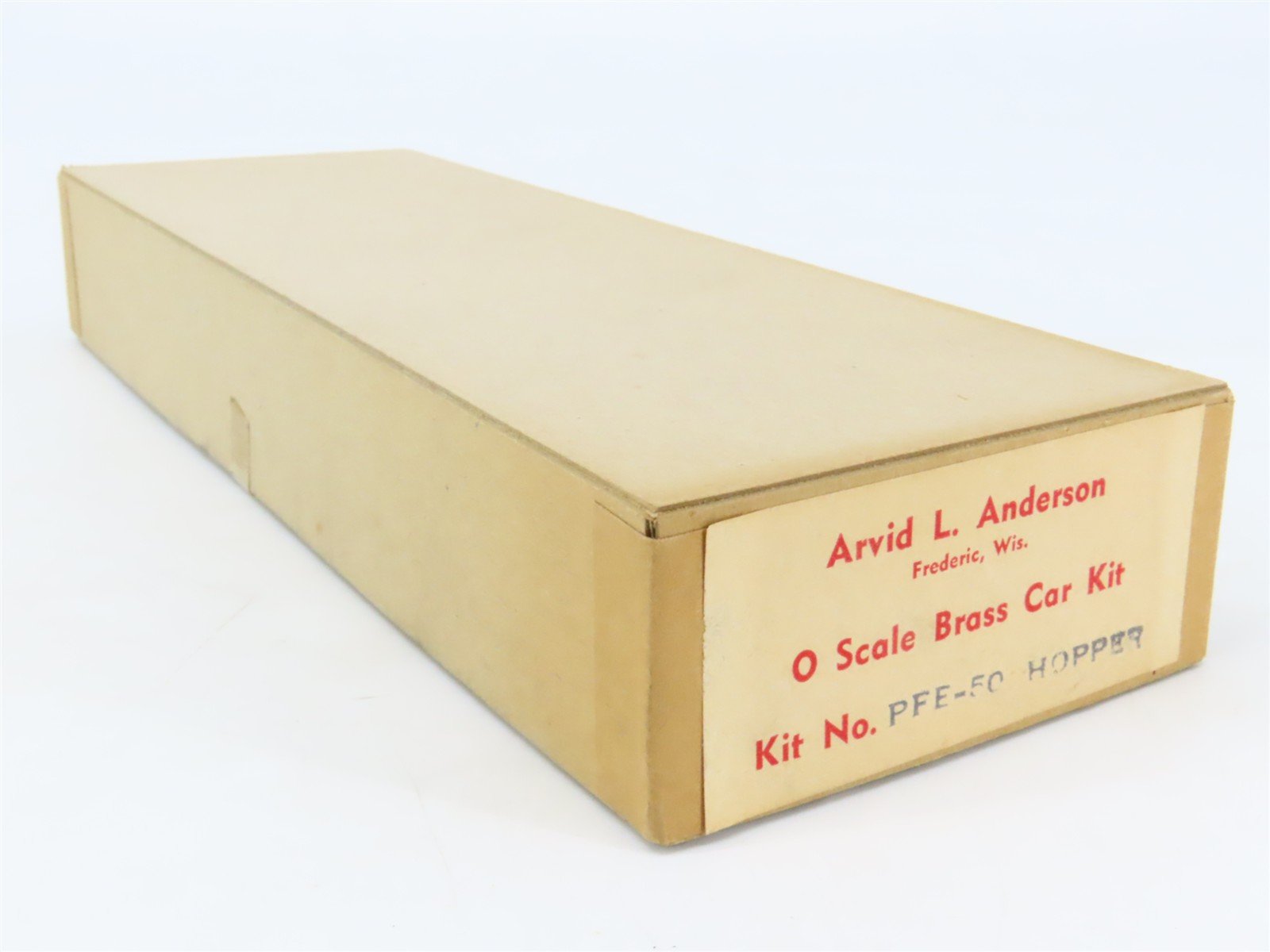 O Scale 2-Rail Arvid L. Anderson BRASS Kit #PFE-50 Undecorated 2-Bay Open Hopper