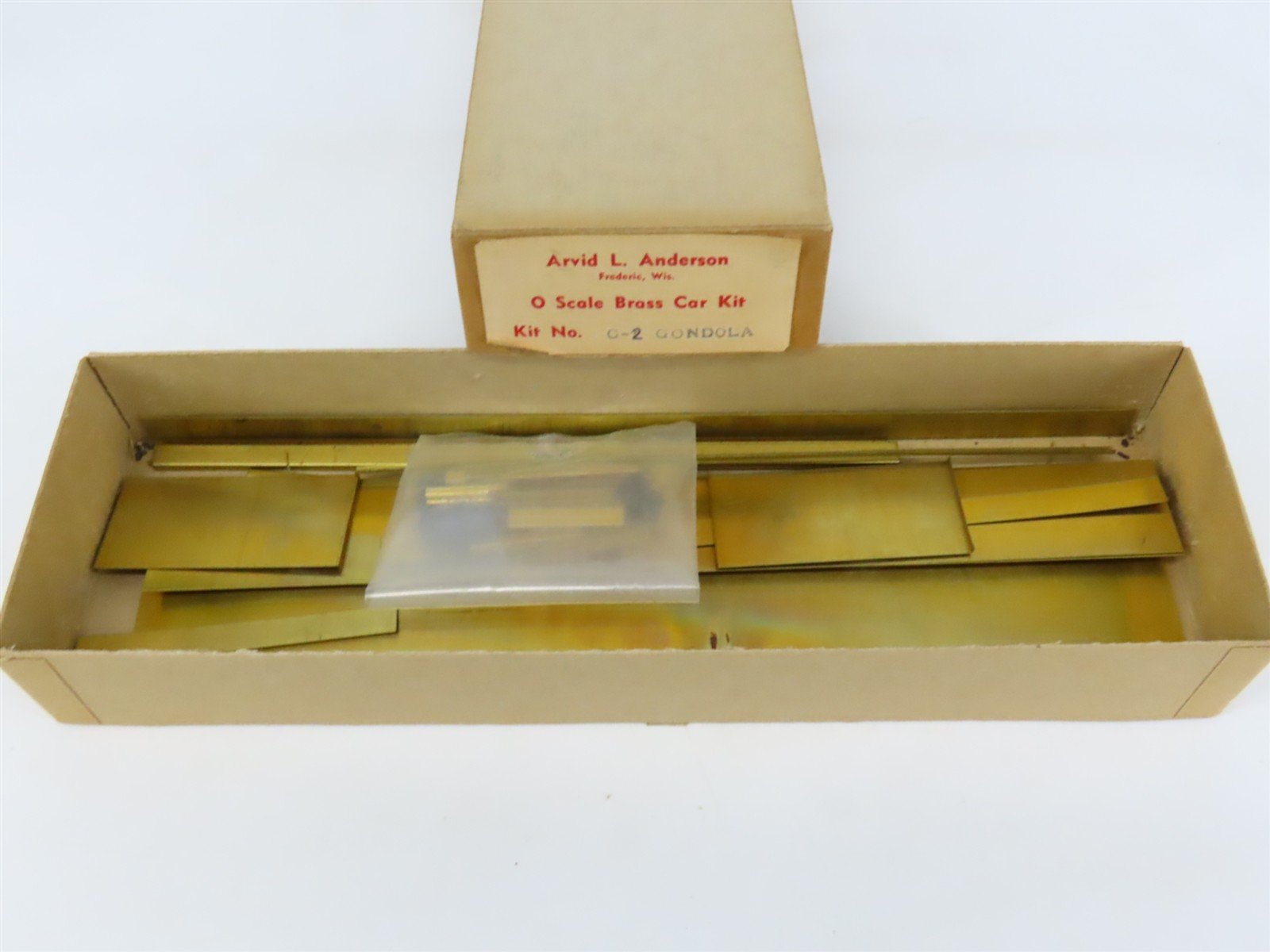 O Scale 2-Rail Arvid L. Anderson BRASS Kit #G-2 Undecorated 40' Gondola