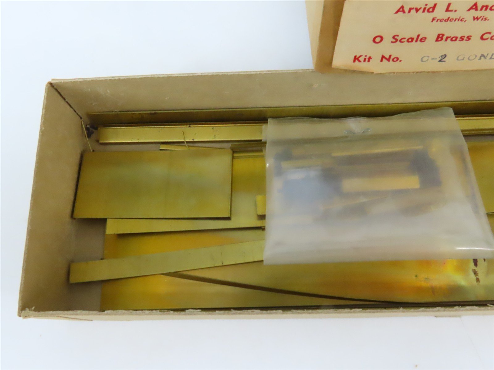 O Scale 2-Rail Arvid L. Anderson BRASS Kit #G-2 Undecorated 40' Gondola
