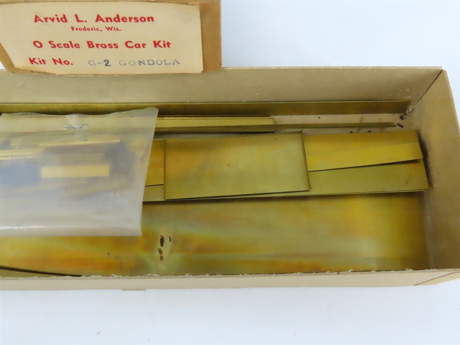 O Scale 2-Rail Arvid L. Anderson BRASS Kit #G-2 Undecorated 40' Gondola