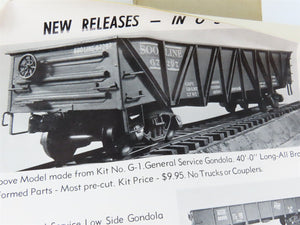 O Scale 2-Rail Arvid L. Anderson BRASS Kit #G-2 Undecorated 40' Gondola