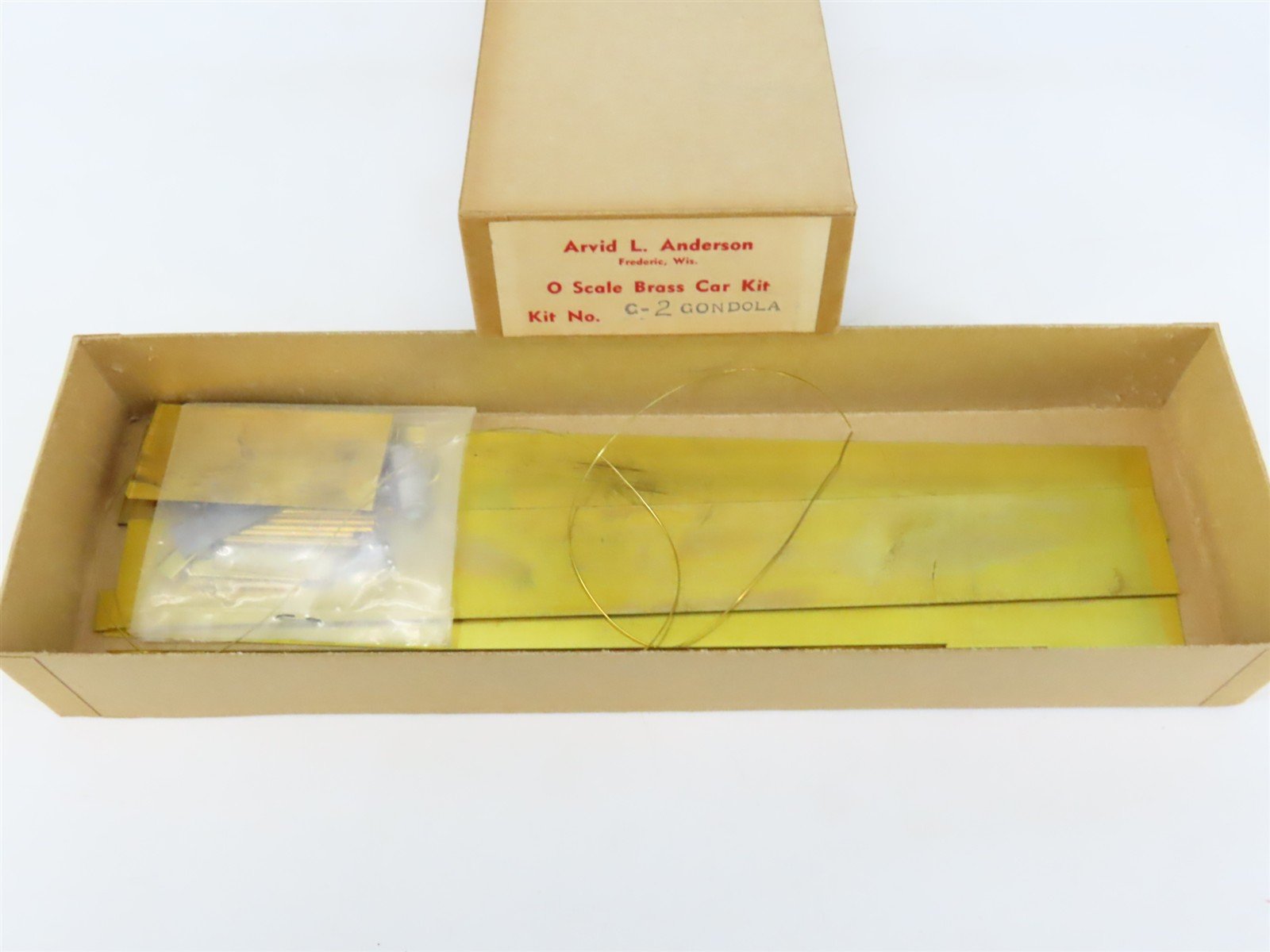 O Scale 2-Rail Arvid L. Anderson BRASS Kit #G-2 Undecorated 40' Gondola