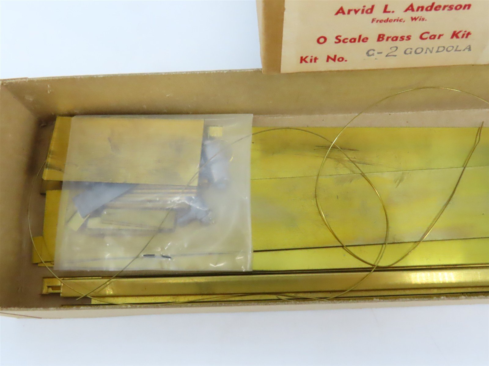 O Scale 2-Rail Arvid L. Anderson BRASS Kit #G-2 Undecorated 40' Gondola