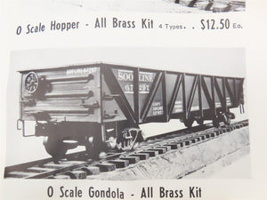 O Scale 2-Rail Arvid L. Anderson BRASS Kit #G-2 Undecorated 40' Gondola