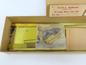 O Scale 2-Rail Arvid L. Anderson BRASS Kit #F-1 Undecorated 40' Flat Car