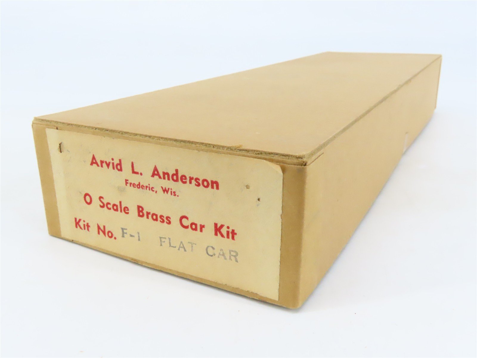 O Scale 2-Rail Arvid L. Anderson BRASS Kit #F-1 Undecorated 40' Flat Car