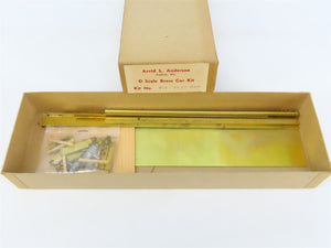 O Scale 2-Rail Arvid L. Anderson BRASS Kit #F-1 Undecorated 40' Flat Car