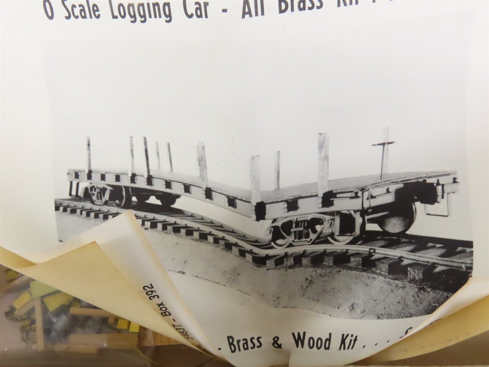 O Scale 2-Rail Arvid L. Anderson BRASS Kit #F-1 Undecorated 40' Flat Car