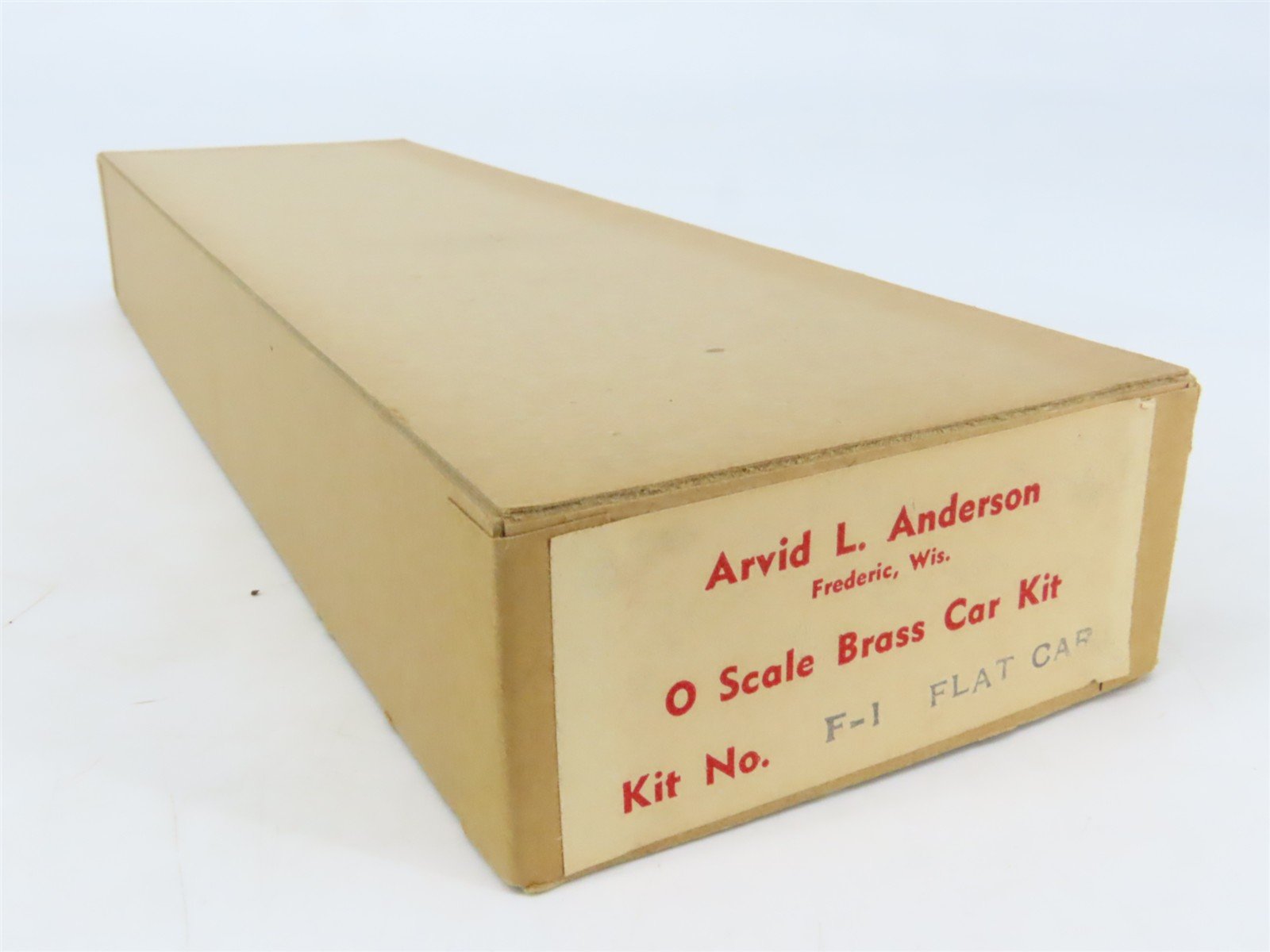 O Scale 2-Rail Arvid L. Anderson BRASS Kit #F-1 Undecorated 40' Flat Car