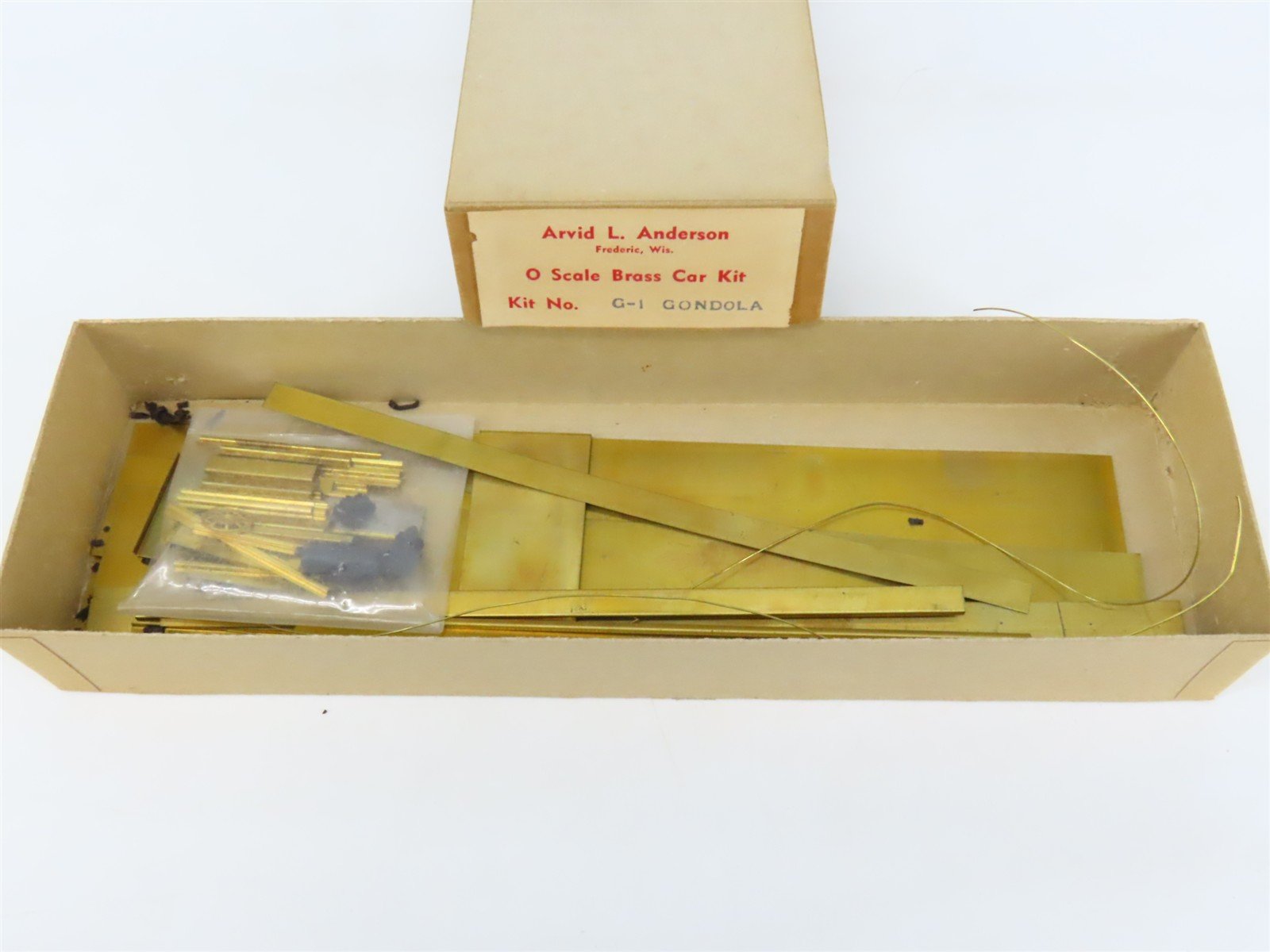 O Scale 2-Rail Arvid L. Anderson BRASS Kit #G-1 Undecorated 40' Gondola