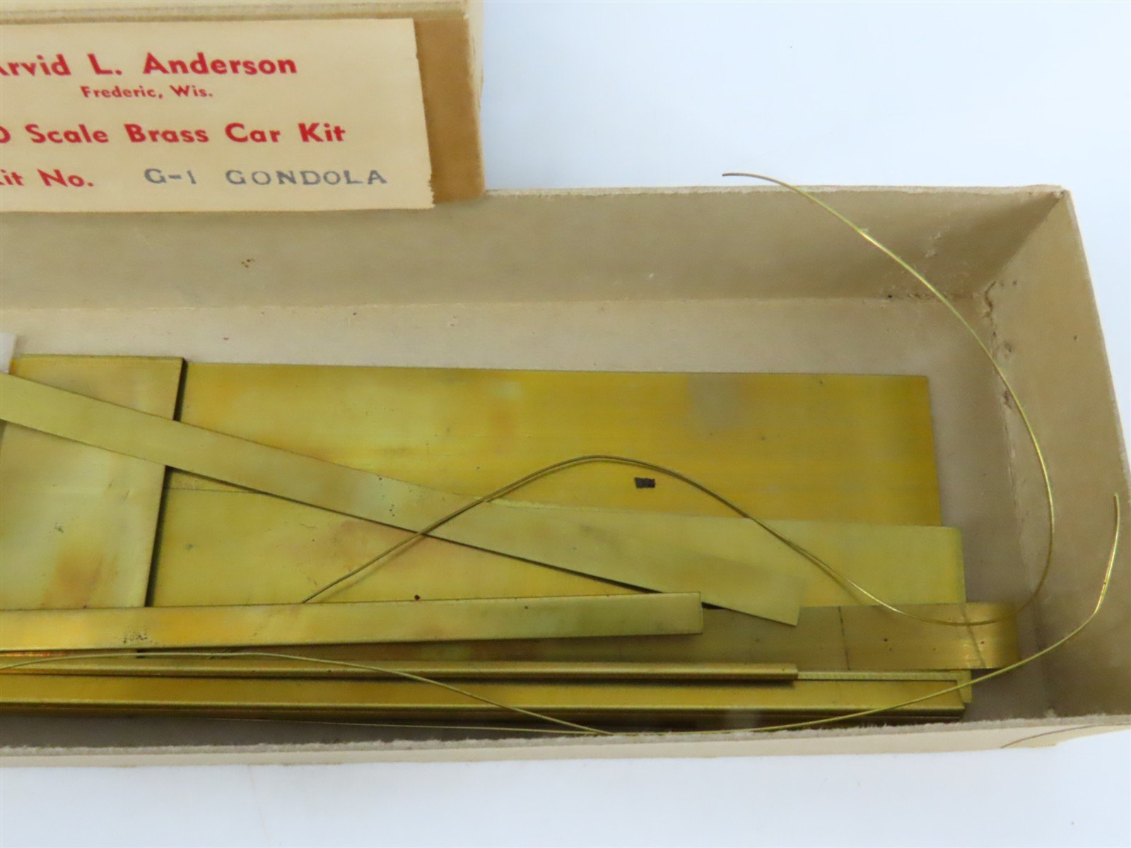 O Scale 2-Rail Arvid L. Anderson BRASS Kit #G-1 Undecorated 40' Gondola