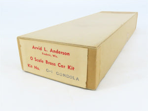 O Scale 2-Rail Arvid L. Anderson BRASS Kit #G-1 Undecorated 40' Gondola