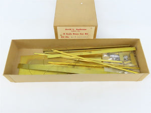 O Scale 2-Rail Arvid L. Anderson BRASS Kit #G-1 Undecorated 40' Gondola