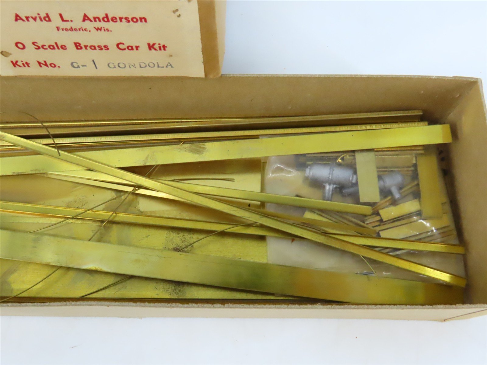 O Scale 2-Rail Arvid L. Anderson BRASS Kit #G-1 Undecorated 40' Gondola