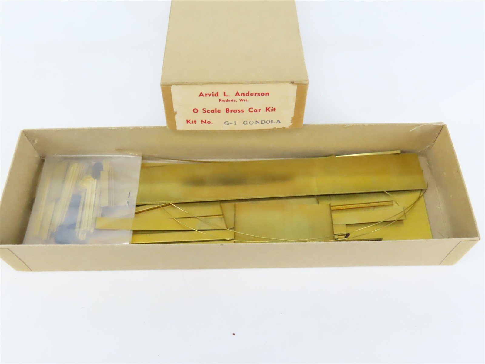 O Scale 2-Rail Arvid L. Anderson BRASS Kit #G-1 Undecorated 40' Gondola