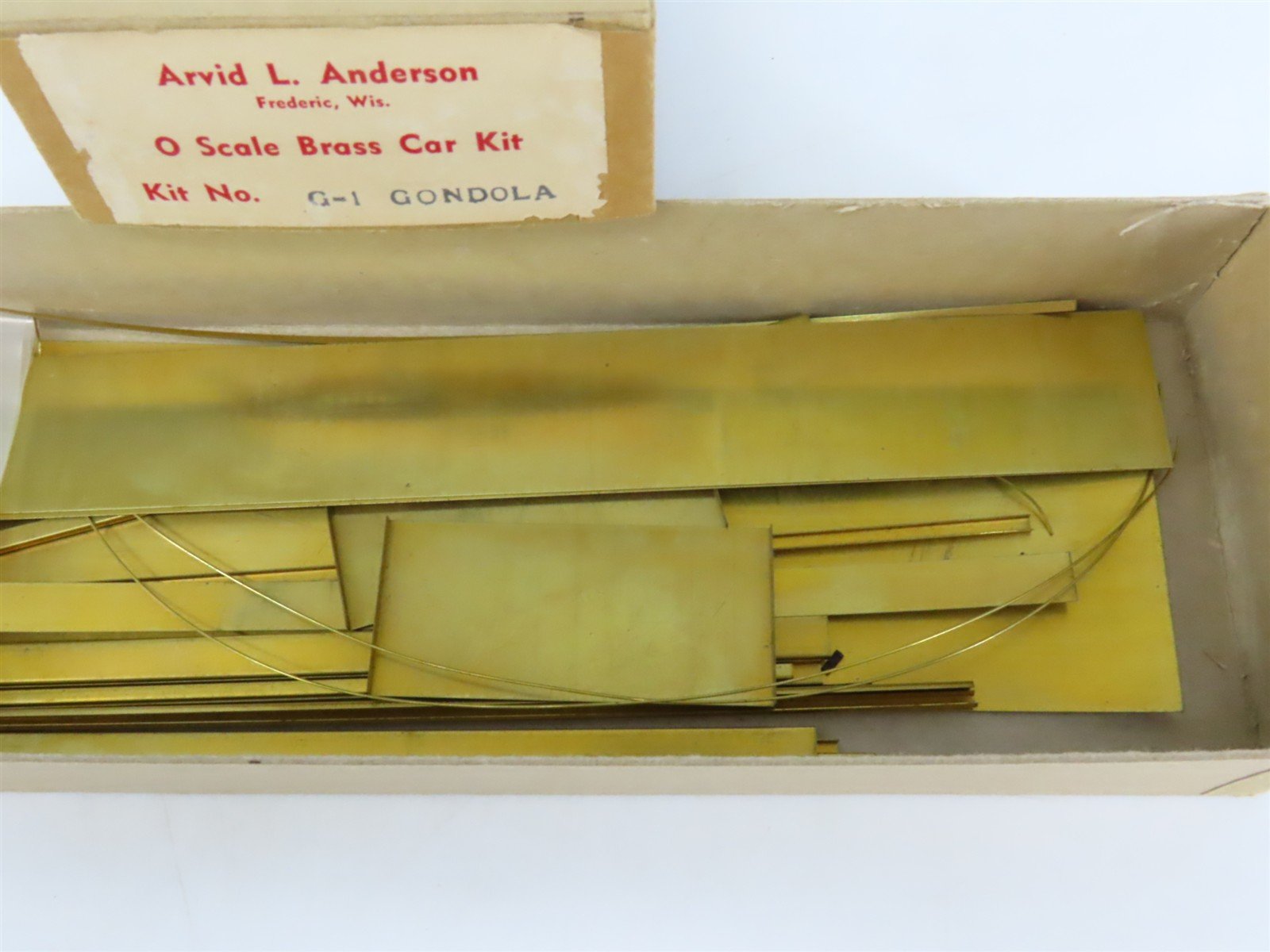 O Scale 2-Rail Arvid L. Anderson BRASS Kit #G-1 Undecorated 40' Gondola