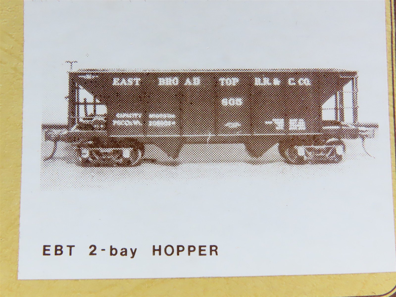 On3 Scale Gloor-Craft Craftsman Kit #529 Undecorated EBT 2-Bay Open Hopper