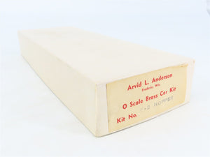 O 2-Rail Arvid L. Anderson BRASS Kit #R-2 Undecorated 2-Bay Open Hopper