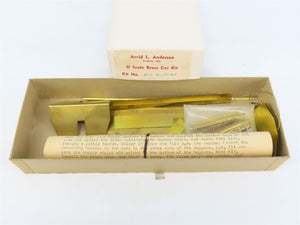 O 2-Rail Arvid L. Anderson BRASS Kit #R-1 Undecorated 2-Bay Peak-End Open Hopper