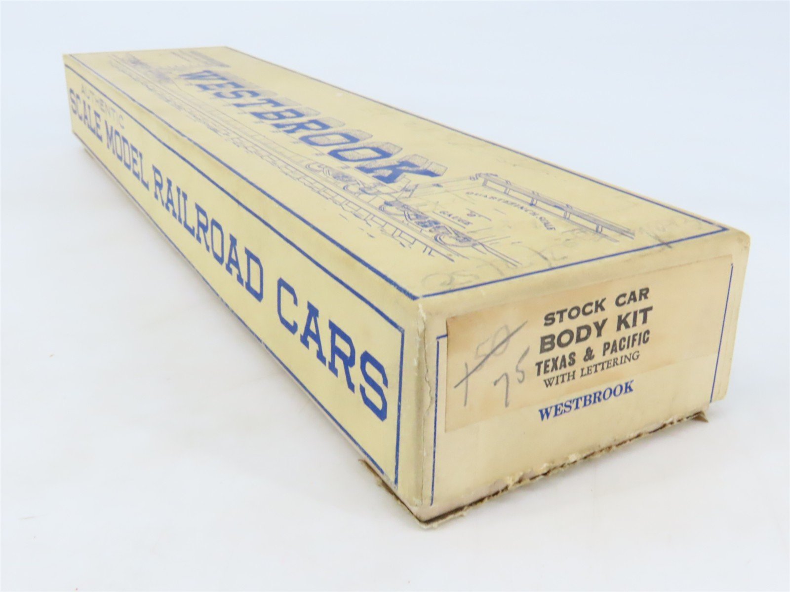 O Scale 2-Rail Westbrook Craftsman Kit T&P Texas & Pacific 40' Stock Car #22238