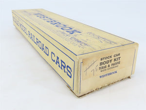O Scale 2-Rail Westbrook Craftsman Kit T&P Texas & Pacific 40' Stock Car #22238