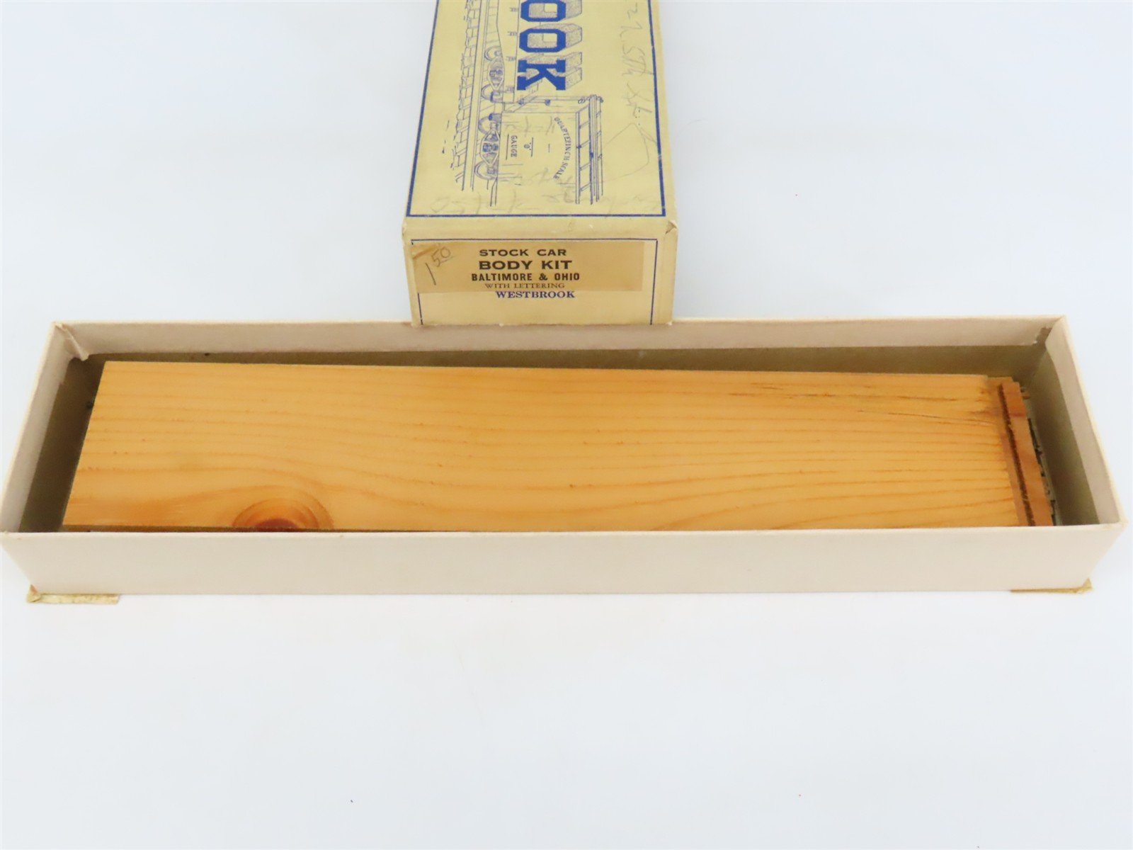 O Scale 2-Rail Westbrook Craftsman Kit B&O Baltimore & Ohio 40' Stock Car #11138